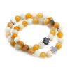Set of 2 Gemstones Friendship Bracelets - Loyalty - Amazonite & Yellow Jasper - Image 2