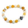 Set of 2 Gemstones Friendship Bracelets - Loyalty - Amazonite & Yellow Jasper - Image 3
