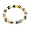 Set of 2 Gemstones Friendship Bracelets - Protection - Dalmation Jasper & Yellow Agate - Image 3