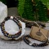 Magnetic Gemstone Bracelet - Picasso Jasper - Image 4