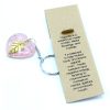 Orgonite Power Keyring - Rose Quartz Heearts Golden Leaf - Image 3