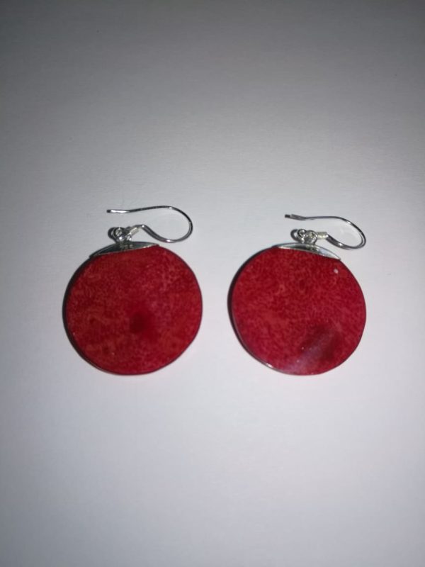 Coral Style 925 Silver Earring - Scroll Design – Image 2