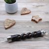 Spiral Carving Healing Wand - Copper Pipe Rock Quartz - Image 4