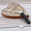 Gemstone Classic Point Pendant - Black Agate - Image 3