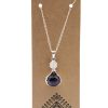 Gemstone Healing Hands Pendant - Amethyst – Image 2