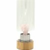 Crystal Infused Glass Water Bottle - Rejuvenating Rose Quartz - Angel - Image 4