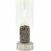 Crystal Infused Glass Water Bottle - Determined Tiger's Eye - Chips - Image 4