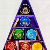 Chakra Pyramid Singing Bowl Gift Set