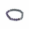 Faceted Gemstone Bracelet - Magnetic Amethyst - Image 2