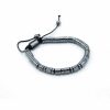 Magnetic Hematite Shamballa Bracelet -  Cylinders & Circles - Image 2