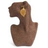 Earrings - Bravery Leaf - Gold - Image 2