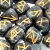 Runes Stone Set in Pouch - Labradorite - Image 2