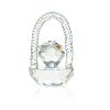 Crystal Basket of Flowers Design A - Small - Image 2